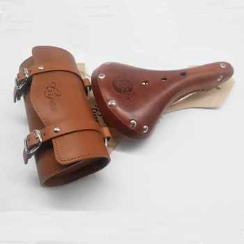 

2020 Retro Bicycle saddle /retro leather saddle/Gyes Cooper rail Genuine Cow leather saddle GS-17ACU