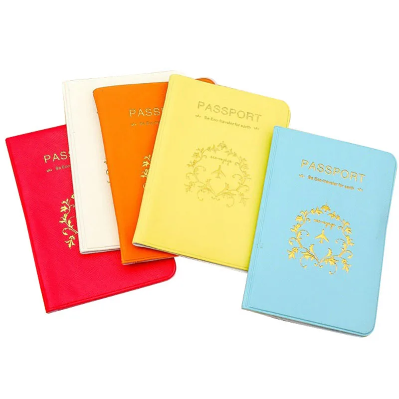 

World Universal Leather Passport Cover 5 Colors Travel Passport Cover Men and Women Travel Passport Cover Fashion Ticket Holder
