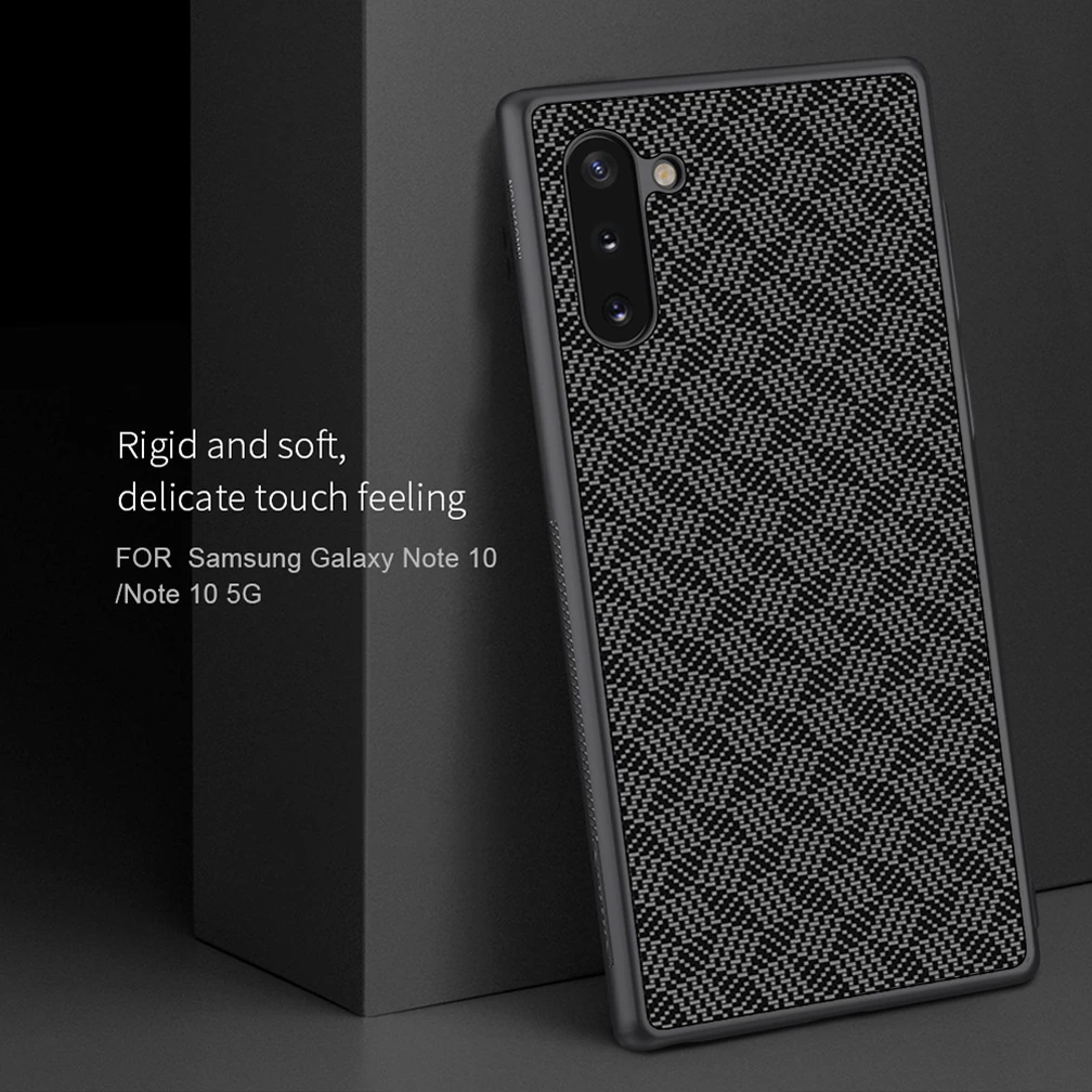 For Samsung Galaxy Note 10+ Pro Case NILLKIN Plaid Synthetic Fiber Phone 10 note Plus 5G case|Бамперы| |
