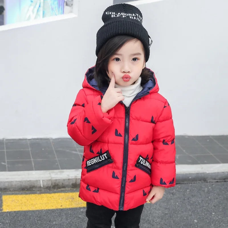 Boys Girls Jackets Hooded Outerwear Winter Children Warm Thick Jacket For Kids Clothes Baby Outerwear Zipper Coats Ski Jacket (8)