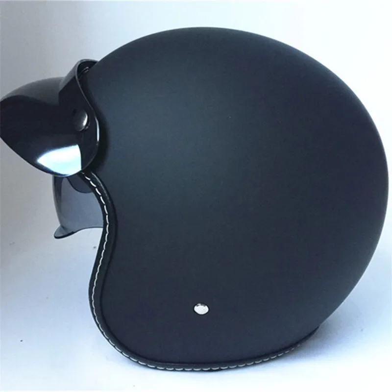 Мужской Женский шлем для мотоцикла, винтажные шлемы с внутренним объективом, размер 53-61 см, XS/L/XL