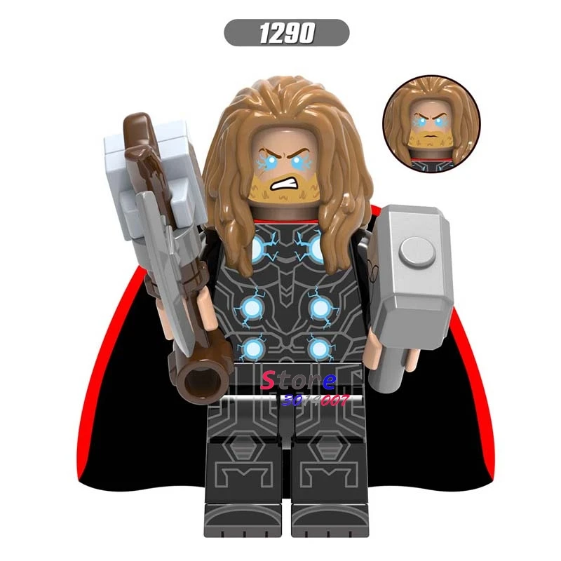 50 шт. Мстители Endgame Loki Odin Laufey Frigga Thor Loki Железный человек AntMan Hawkeye War машина строительный блок для детей игрушки - Цвет: XH1290