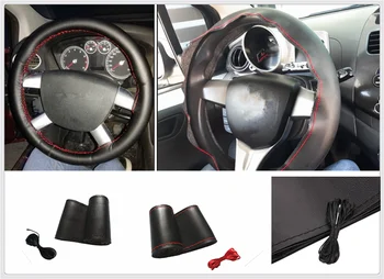 

38CM DIY car auto steering wheel cover soft leather braided needle accessories for Infiniti M35h JX IPL FX Emerg-E Etherea