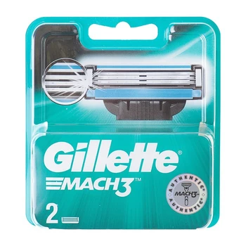 

Gillette Mach3 Replacement Cassettes, 3 Blades, 2 Pack
