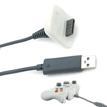 ZOMTOP-Cable de carga Usb para Xbox 360, Cable de carga de alta calidad para Xbox 360, controlador inalámbrico