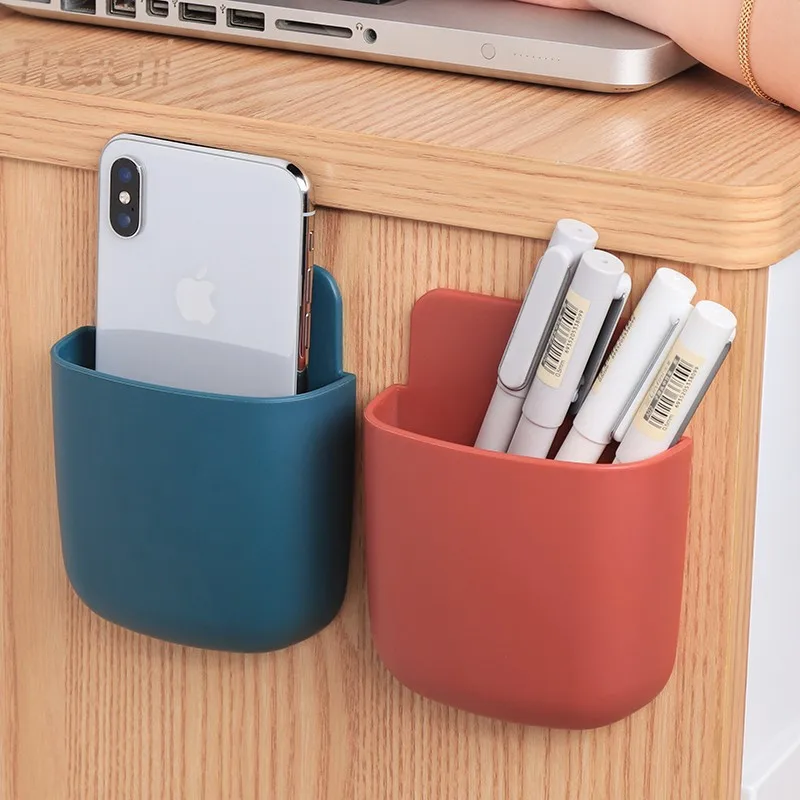 

Creative Remote Control Storage Box Household Items Mobile Phone Shelf Rack Sundries Holder for Desk Wall Waste Container