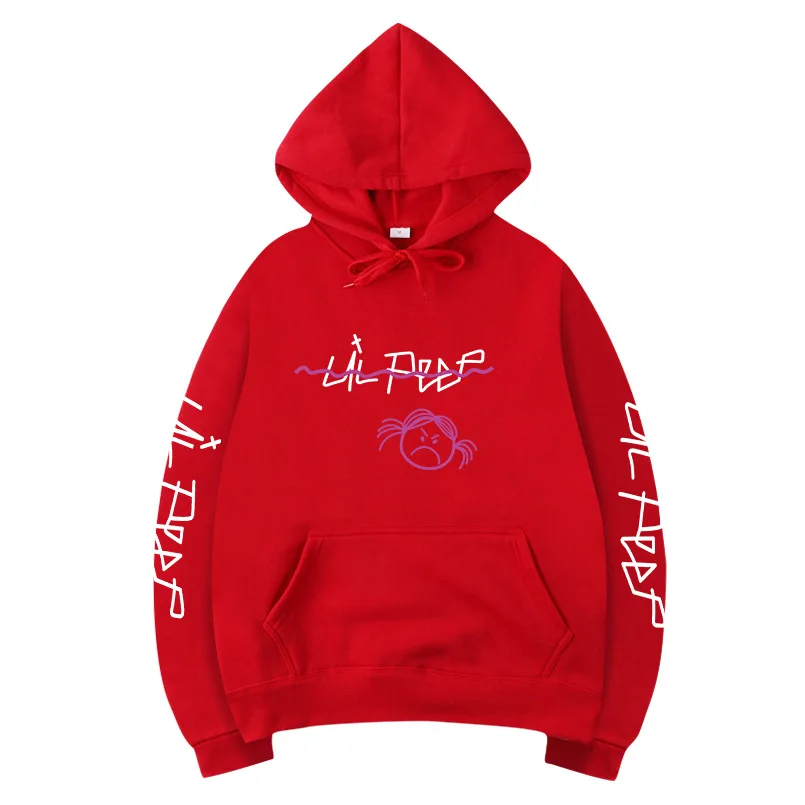 Half Color Hoodie Lil Peep Men Funny Pullover Sweatershirts - ICMerch