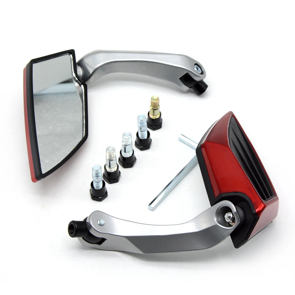 8mm10mm Universal Motorcycle Rearview Mirrors For Kawasaki Yamaha Honda Suzuki GSF 600 Bandit S GSX R 750 SV 650 1000 cafe racer