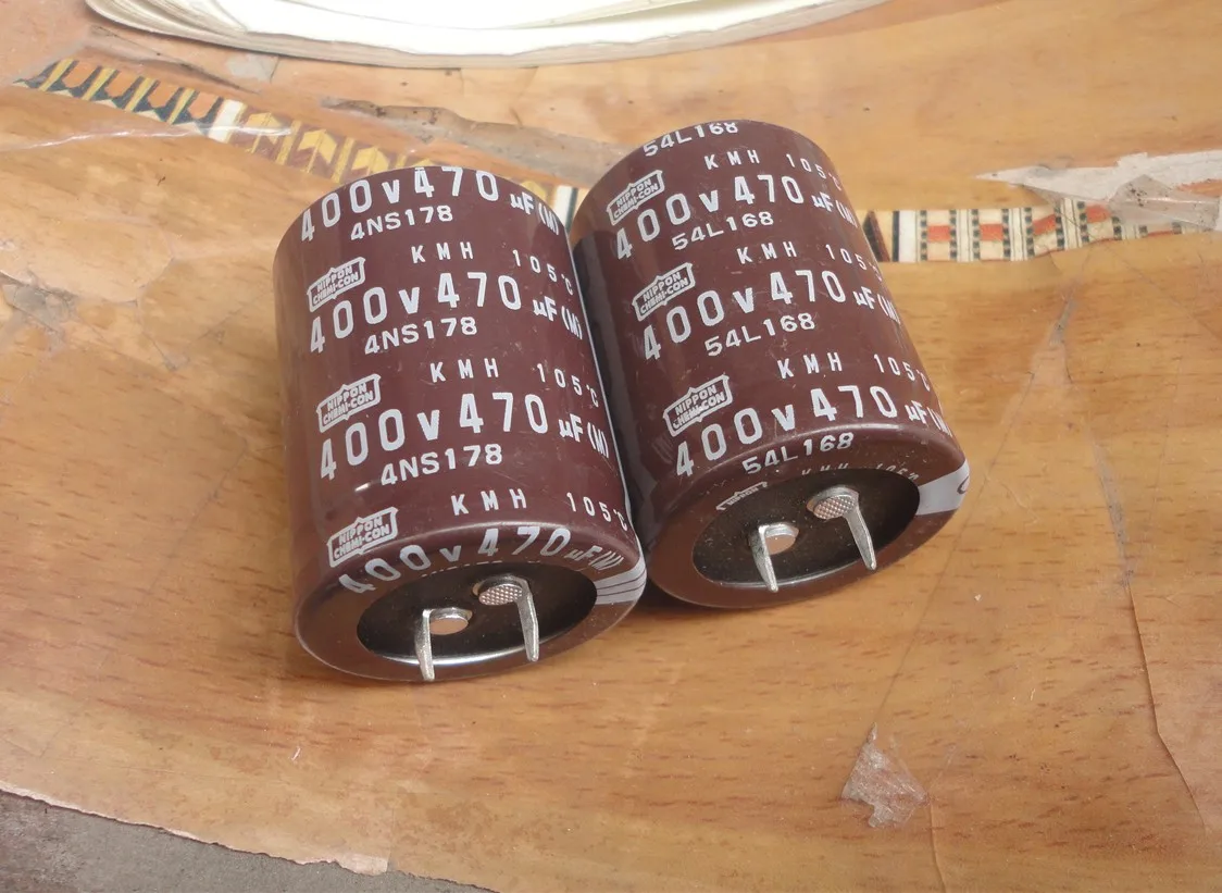 NIPPON CHEMI-CON KMH 시리즈, 알루미늄 전해 콘덴서, 겹침 리플 전류, 무료 배송, 정품, 로트당 4 개 -  AliExpress