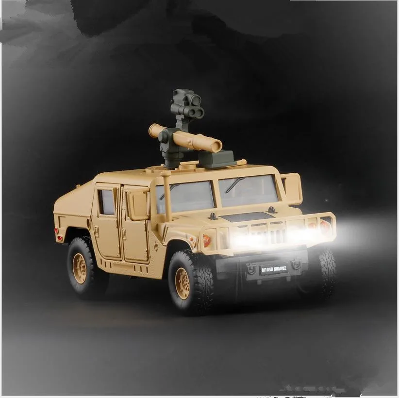 1:32 Высокая Имитация военный бронированный автомобиль сплав модель, 6 дверей Металл внедорожный автомобиль, моделирование звука и света
