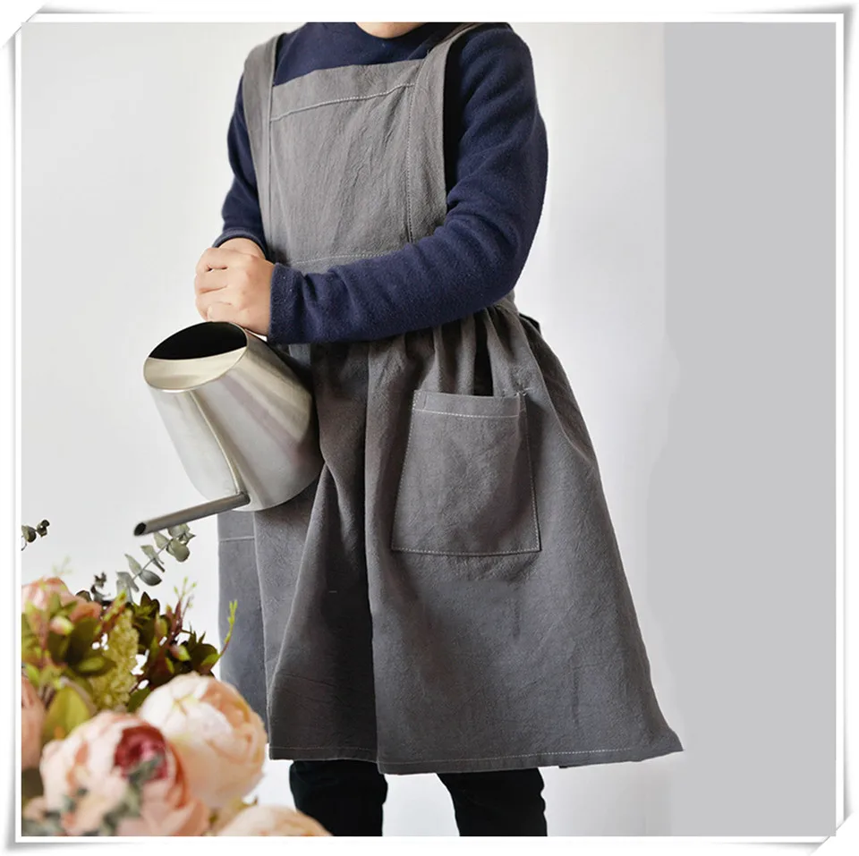 child apron d gray