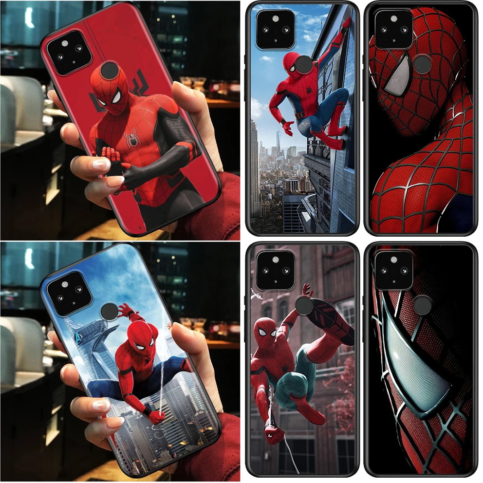 Популярный ударопрочный чехол с героем Marvel Человек-паук для Google Pixel 6 6a 5 4 5A 4A XL Pro