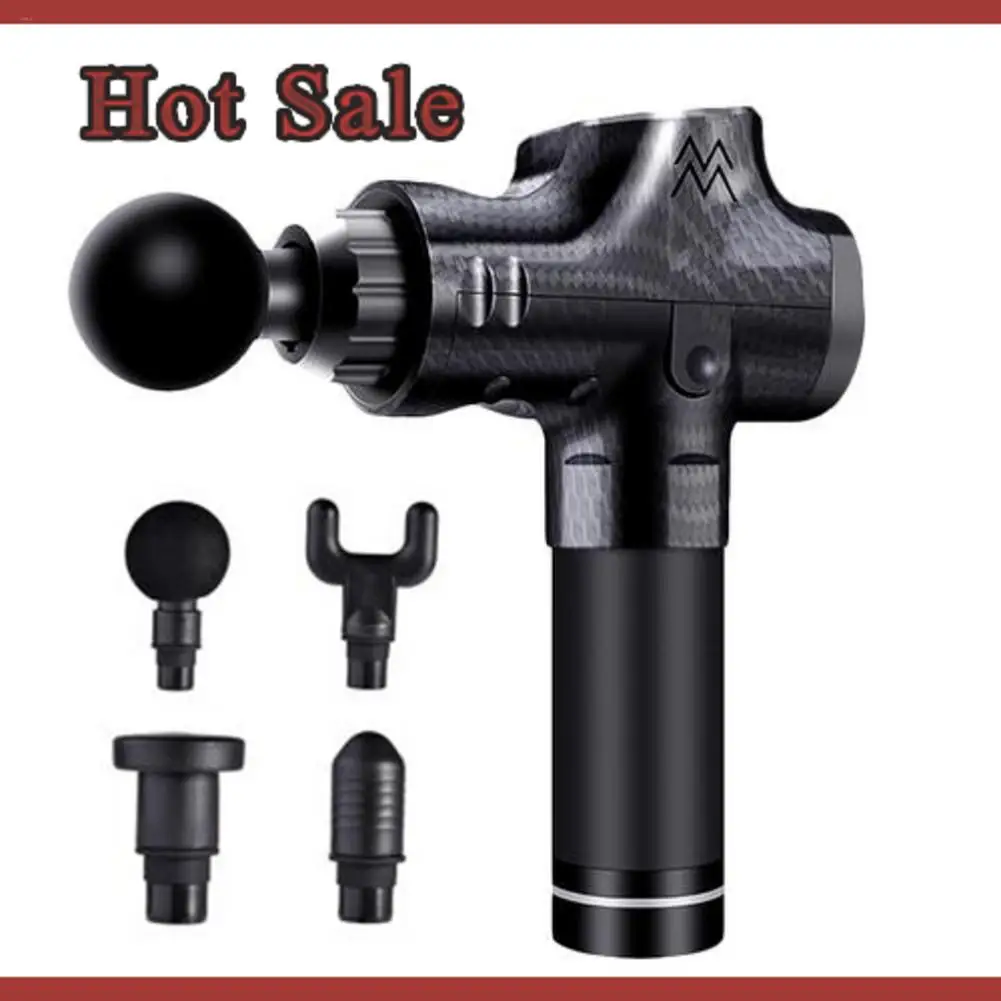 

4 Head Tissue Muscle Massager Massage Gun Muscle Deep Massager Training Exercising Body Relaxation Fitness Shaping Pain Relief