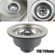 Sink Mini Basket Strainer Waste & Plug For Ceramic Belfast Sink 90mm Hole Stainless Steel Kitchen Sink Accessories