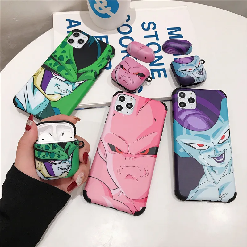 Мультяшный чехол Dragon Ball для Apple Airpods 2/1 забавный силиконовый защитный наушников