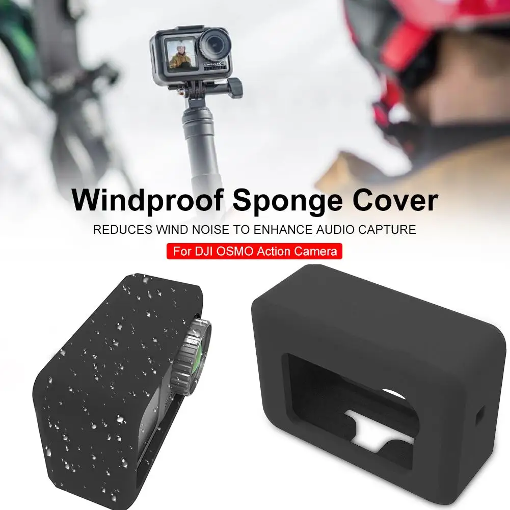 2 шт. для Osmo action sports camera action sponge высокая плотность ветрозащитная губка микрофон для снижения шума ветра Губка Пена крышка