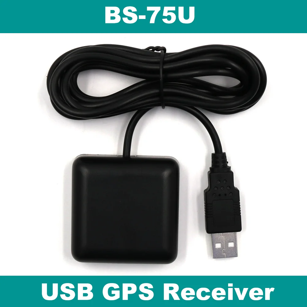 BEITIAN Auto-adapted baud rate GPS Receiver 4M FLASH 5.0V USB 2.0m 1Hz Double-sided tape BS-75U replace BU-353S4 | Автомобили и