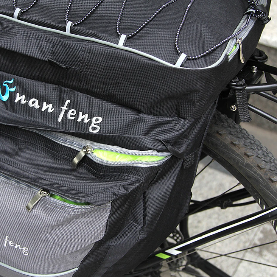 Открытый горный шоссейный велосипед 3 в 1 сумки для багажника Спорт Велоспорт двухсторонняя задняя стойка хвост седельная корзина пакет багаж Перевозчик