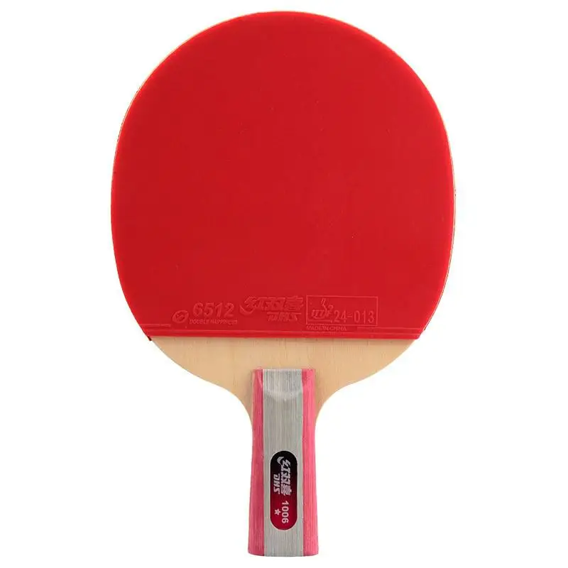 DHS 1002/1006 ракетка для настольного тенниса Ddouble pipples-in резиновая ракетка для пинг-понга tenis de mesa ракетка для настольного тенниса с сумкой - Цвет: long handle