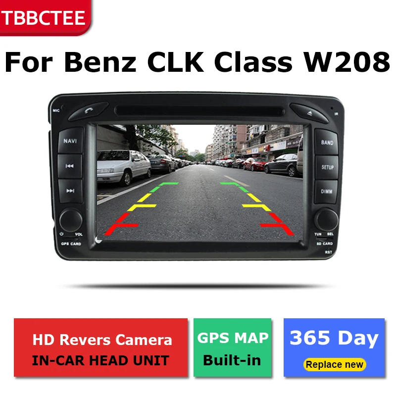 Discount Android Car GPS Navigation For Mercedes Benz CLK Class W208 1996~2003 Car dvd player BT RDS Mlutimedia player Navi 2Din WiFi 5