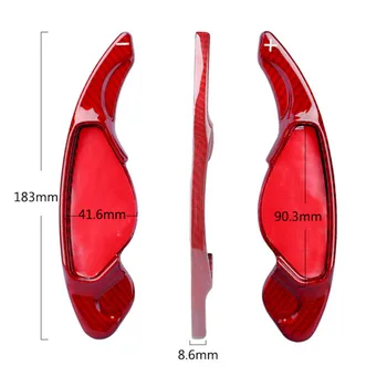 

Carbon Fiber Car Steering Wheel Shift Paddle Extension Shifter Trim For Jaguar Discovery Sport Range Rover XFL XF XE XJ F-TYPE