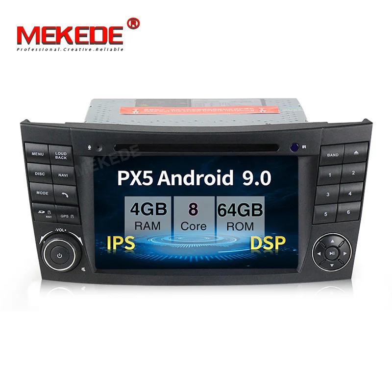 PX5 4 Гб+ 64 ГБ Android 9,0 автомобильный мультимедийный плеер для Mercedes Benz e-класс W211 E200 E220 E300 E350 E240 E270 E280 CLS класс W219