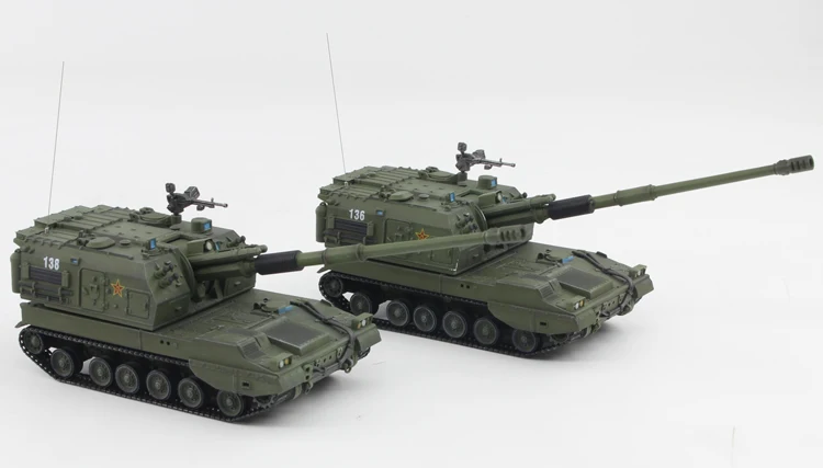 Fine 1: 72 Китайская армия plz05 самоходный пистолет коллекция коробка с окошком для демонстрации модели