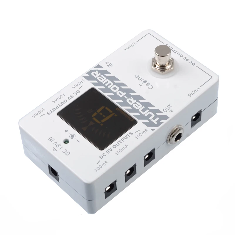 Caline CP-09-тюнер мощность 2 в 1 блок питания без шума педаль эффектов туры Обход для DC 9 в педаль эффектов для электрогитары