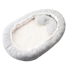 Portable Baby Sleeping Bed Multifunctional Travel Baby Sleep Crib Cotton Newborn Mattress Baby Nest Upgraded Baby Nest Bed