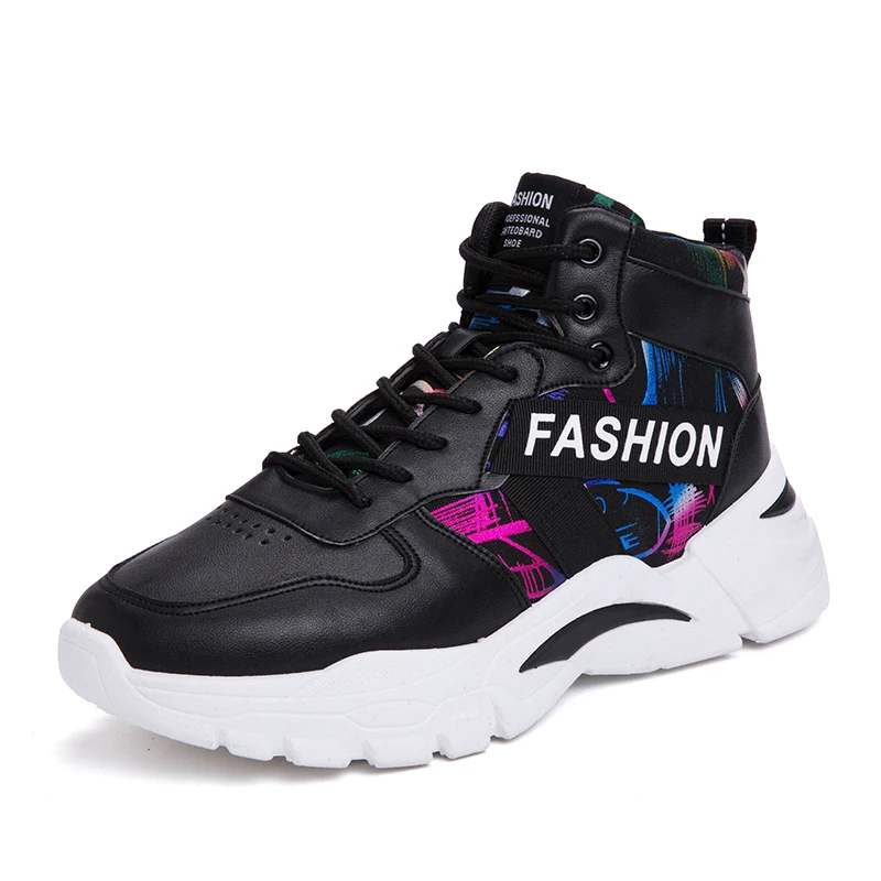 Новые осенние и зимние уличные спортивные кроссовки для бега, Мужские дышащие спортивные кроссовки, женские кроссовки для тренировок, мужские кроссовки - Цвет: Black and White