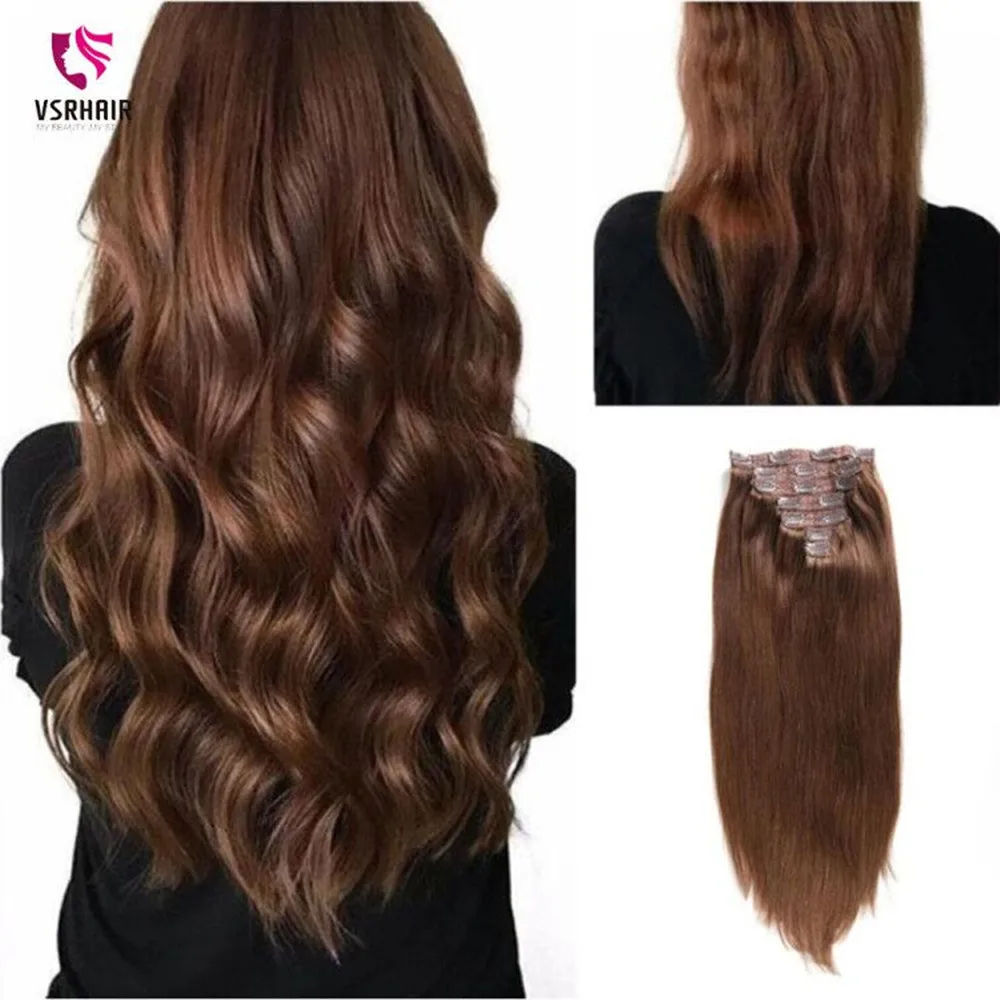 VSR 160 г 24 дюймов машина Remy (Реми) накладные волосы шелковистые двойные вытянутые