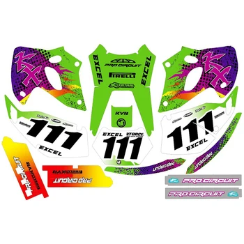 

For Kawasaki KLX250 1993 1994 1995 1996 1997 Full Graphics Decals Stickers Custom Number Name 3M Matte Stickers Waterproof