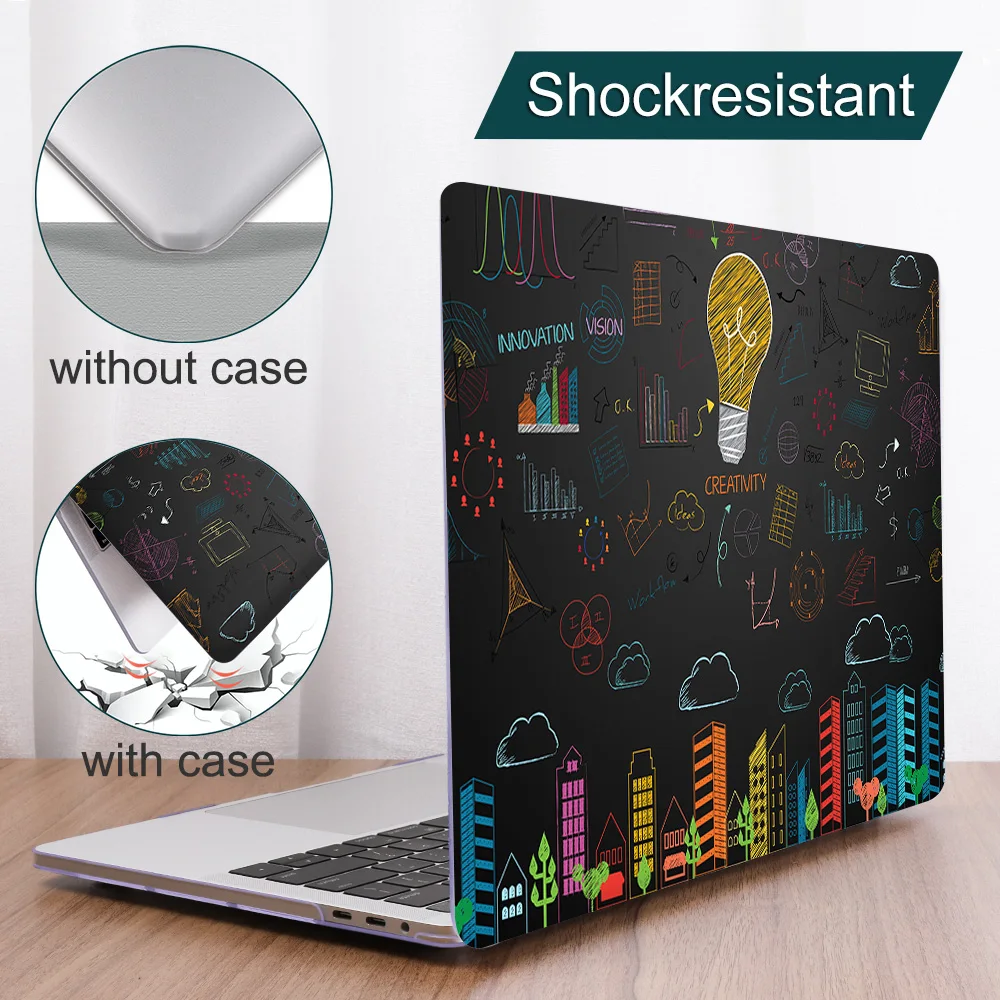 Чехол для ноутбука MacBook Pro, 16 дюймов, A2141, сенсорная панель, пластиковый узор, Жесткий Чехол для Mac book Air Pro 13, A2159, A1932