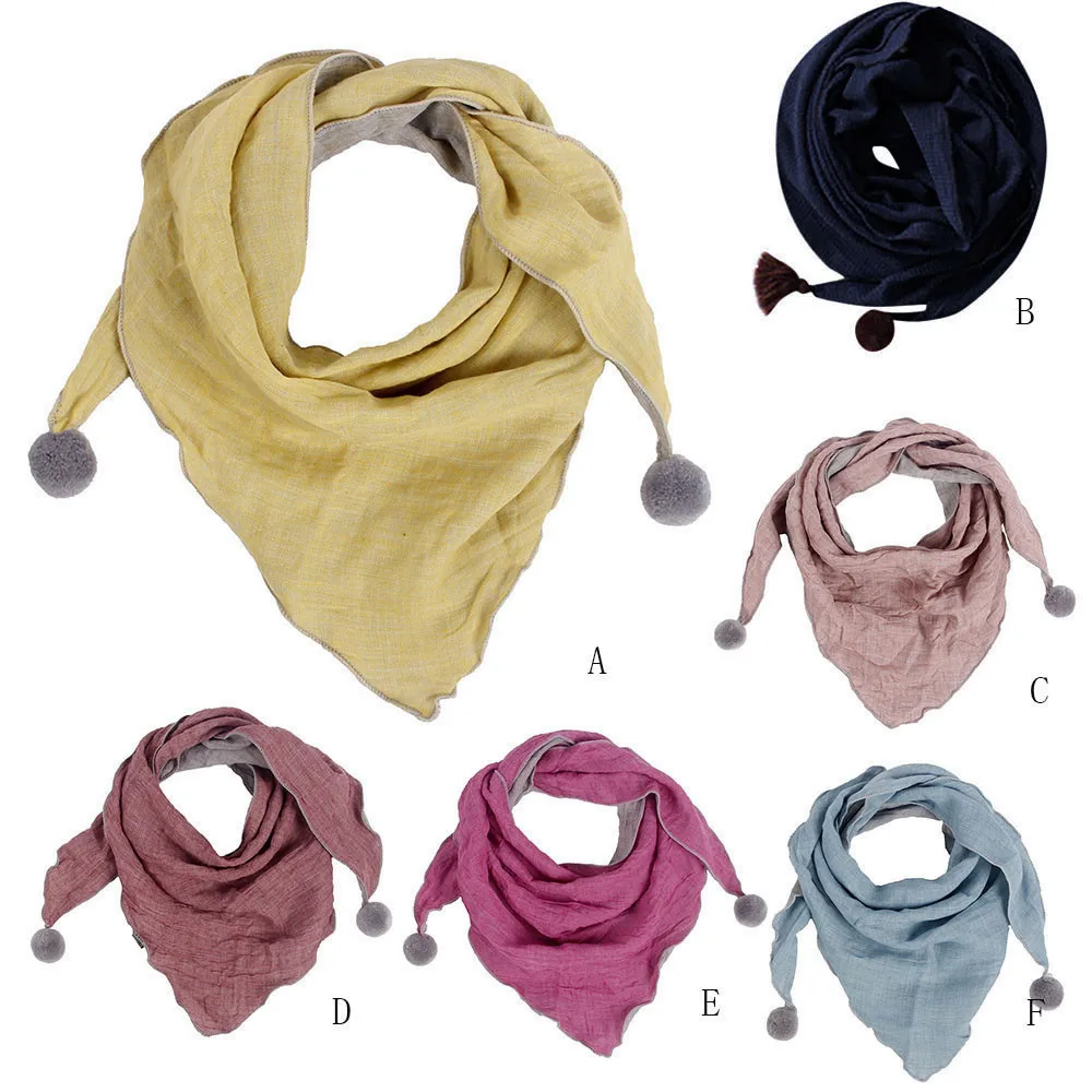 new autumn Winter Children Accessories Boys Girls Children Scarf Neck Scarves Oring Shawl scarf solid color Neckerchief#927