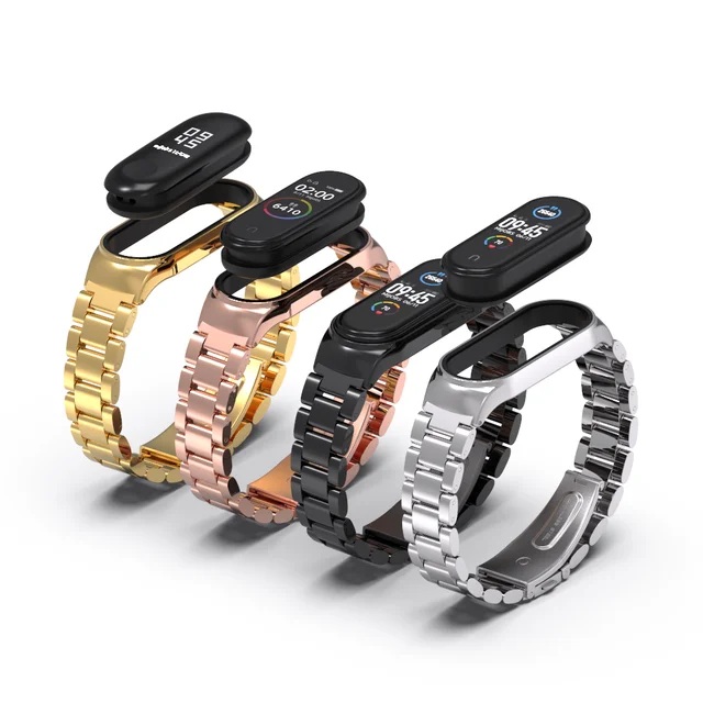 Correa de Metal para Xiaomi Mi Band 6, repuesto de pulsera para reloj  inteligente Xiaomi Mi Band 3, 4 y 5 - AliExpress