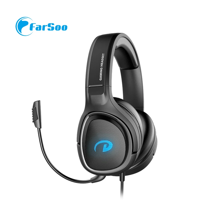G100 Gagming headphone with detachable microphone deep bass sound wired headset with LED light for PS4 XBOX PC laptop headphone