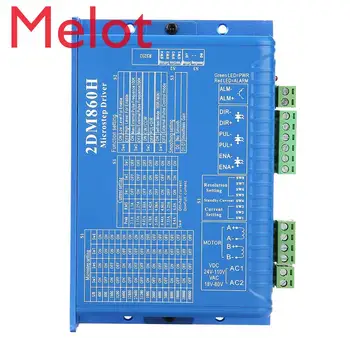 

CNC 2DM860H Digital Stepper Motor Driver Two Phase Stepper Motor Driver Microstep Controller low noise Stepper Motor Controller