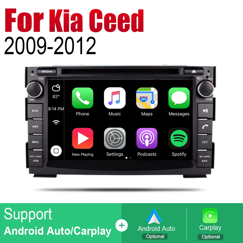 Автомобильный DVD плеер для Kia Ceed 2009 2010 2011 2012 автомагнитола 2 Din Android GPS навигация BT Wi