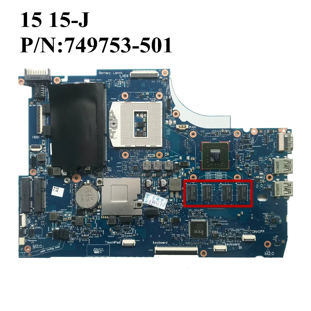 

Excellent For HP Envy 15 15-J Laptop Motherboard HM87 PGA947 840M 2GB 749753-501 100% working