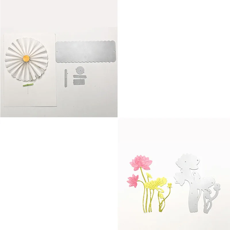 

Beautiful Lotus Small Daisy Flowers Metal Cutting Dies for DIY Scrapbooking Embossing Paper Cards Making Crafts 2019 New