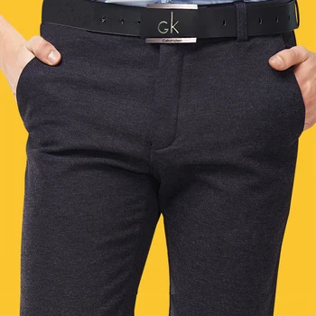 

Spring 2020 new men's slacks Korean version of slim pants frill stretch straight tube men's trousers long trousers men's fashion