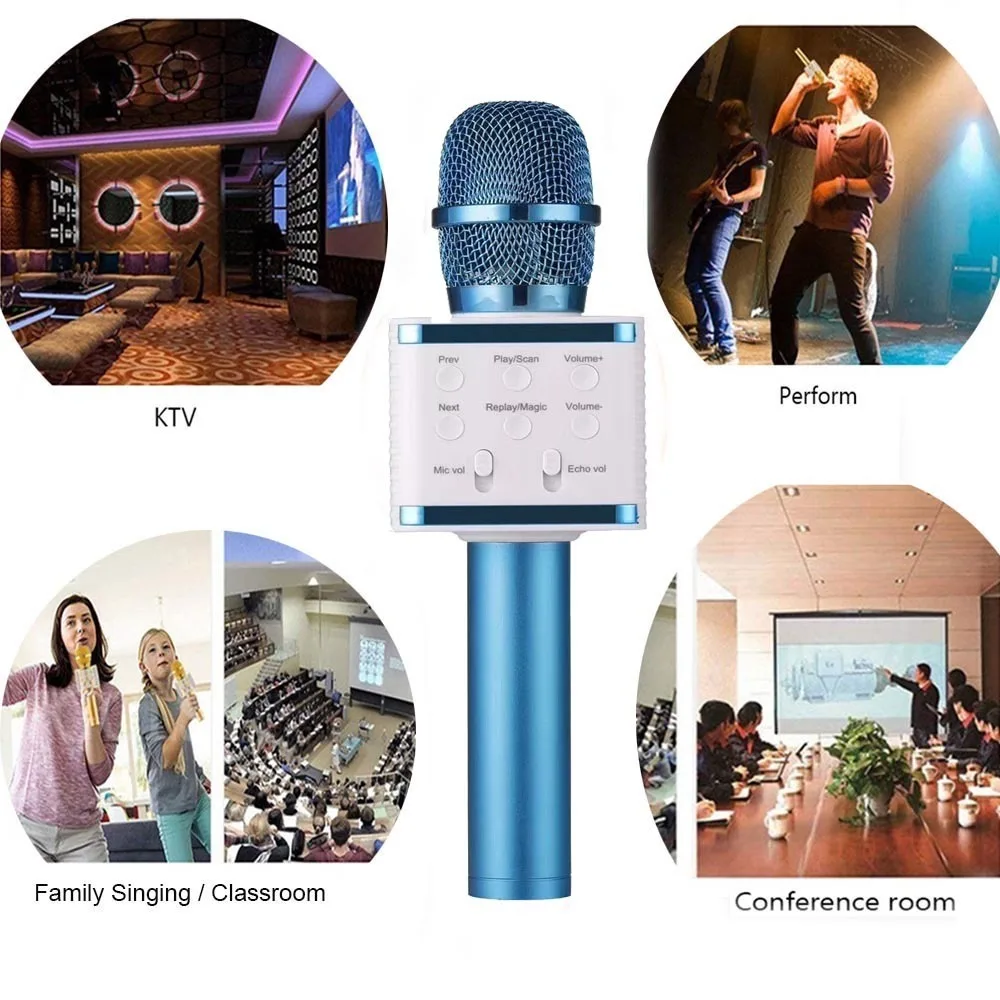V7 беспроводной Bluetooth микрофон караоке динамик высококлассная версия микрофон KTV плеер телефон микрофон для компьютера сценической конференции WS858