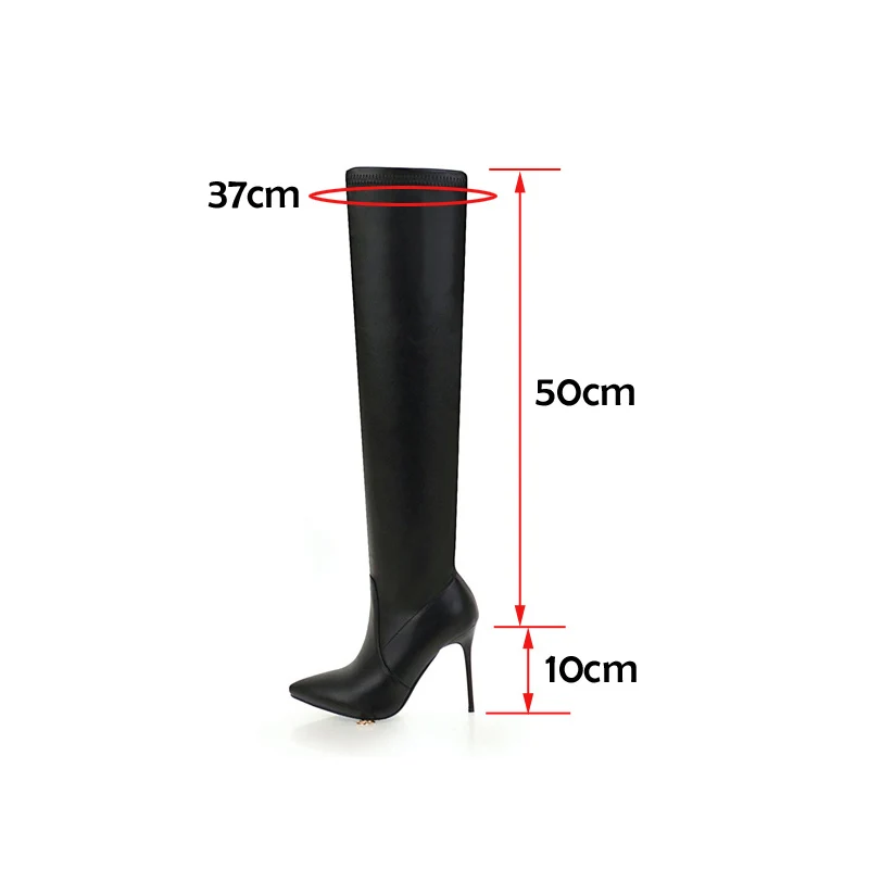Ladies Sexy High Heels Over The Knee Boots Women Thigh High Boots Spring Autumn Long Shoes Botas Altas Mujer Sobre Rodilla