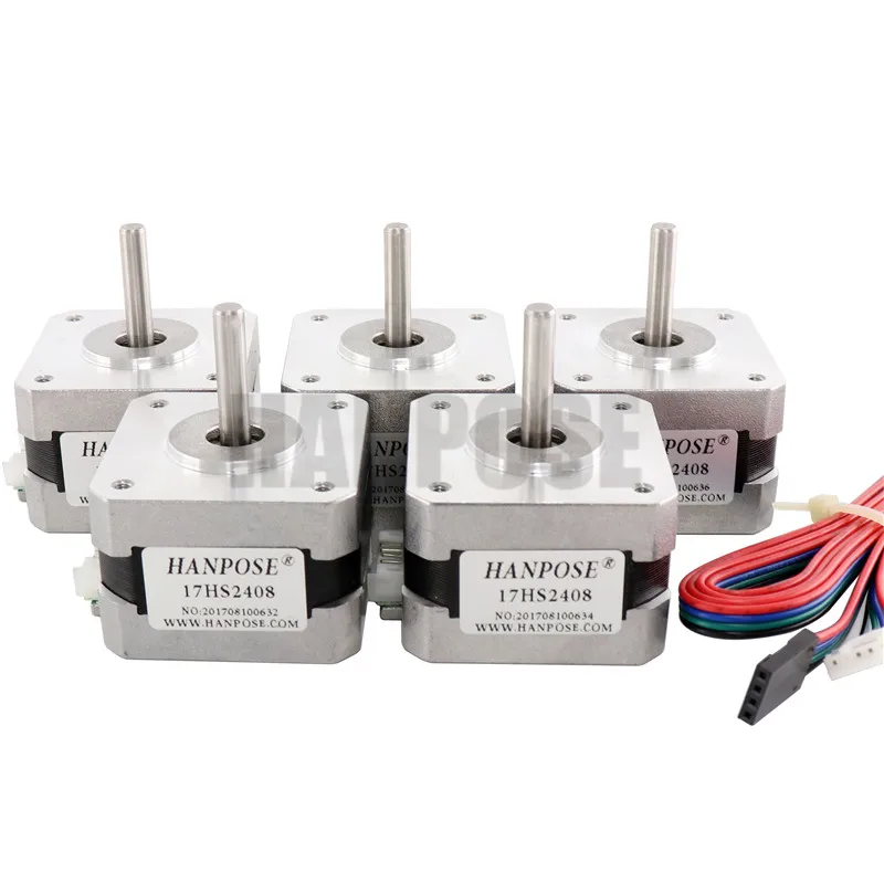 50 шт./лот 17HS2408 4-привести NEMA 17 Шаговые двигатели 42 Двигатель 42bygh 0.6a ce Рош iso лазера CNC Измельчить пена плазменным Cut 3d принтер