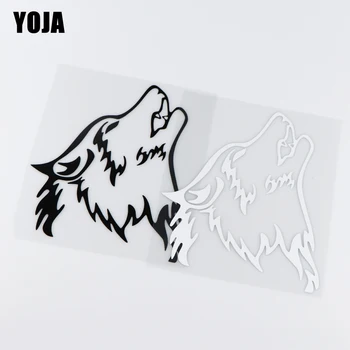 

YOJA 15.5X18.1CM Strong Animal Wolf Vinyl Decal Car Sticker Art Cartoon Pattern ZT2-0054