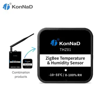 

ZigBee Temperature Humidity Sensor (-10~55℃) (0-100% RH) Magnet mounting KonNaD