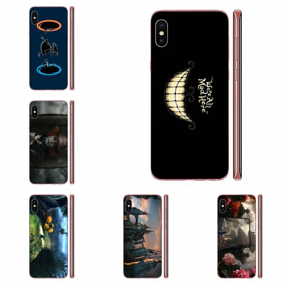 Soft Silicone Case For Xiaomi Redmi Note 8 8A 8T 10 K30 5G Pro Motorola G G2 G3 G4 G5 G6 G7 Plus Portal Alice In Wonderland | Мобильные