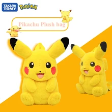 

New Pokemon Pikachu Plush Bag Kindergarten Cartoon Schoolbag Genuine Anime Doll Children Backpack Stuffed Toys Kid Kawaii Gift