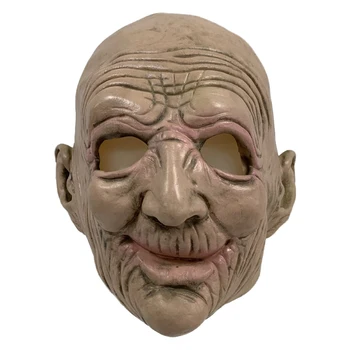 

Halloween Mask Masquerade Transgender Role Playing Old Man Latex Headgear Halloween Dress Up Props Prank Props Party Accessories