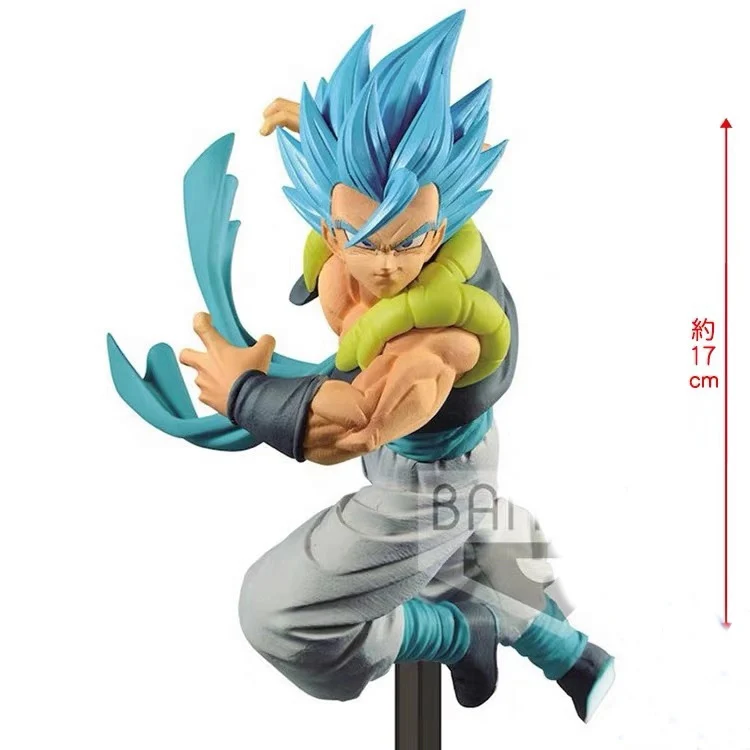 Оригинальный banpresto Dragonball Супер фигурка Chosenshiretsuden Saiyajin God Gogeta синяя ПВХ модель figur |